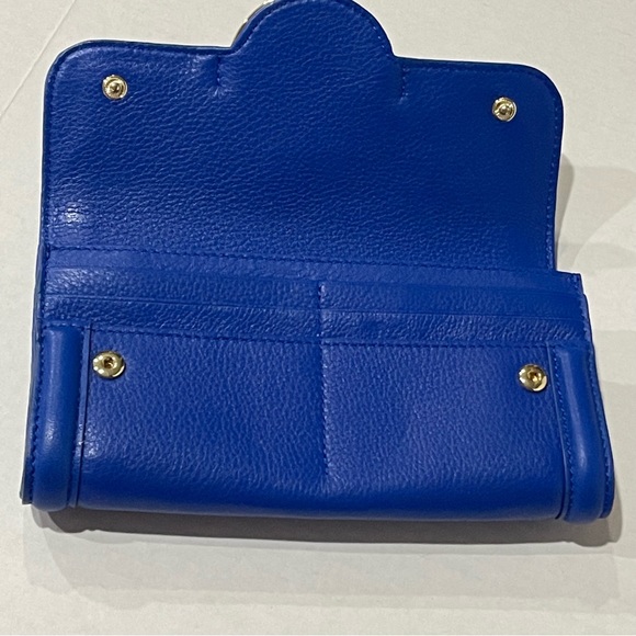Tory Burch Blue Wallet Amanda Envelope - Picture 7 of 10